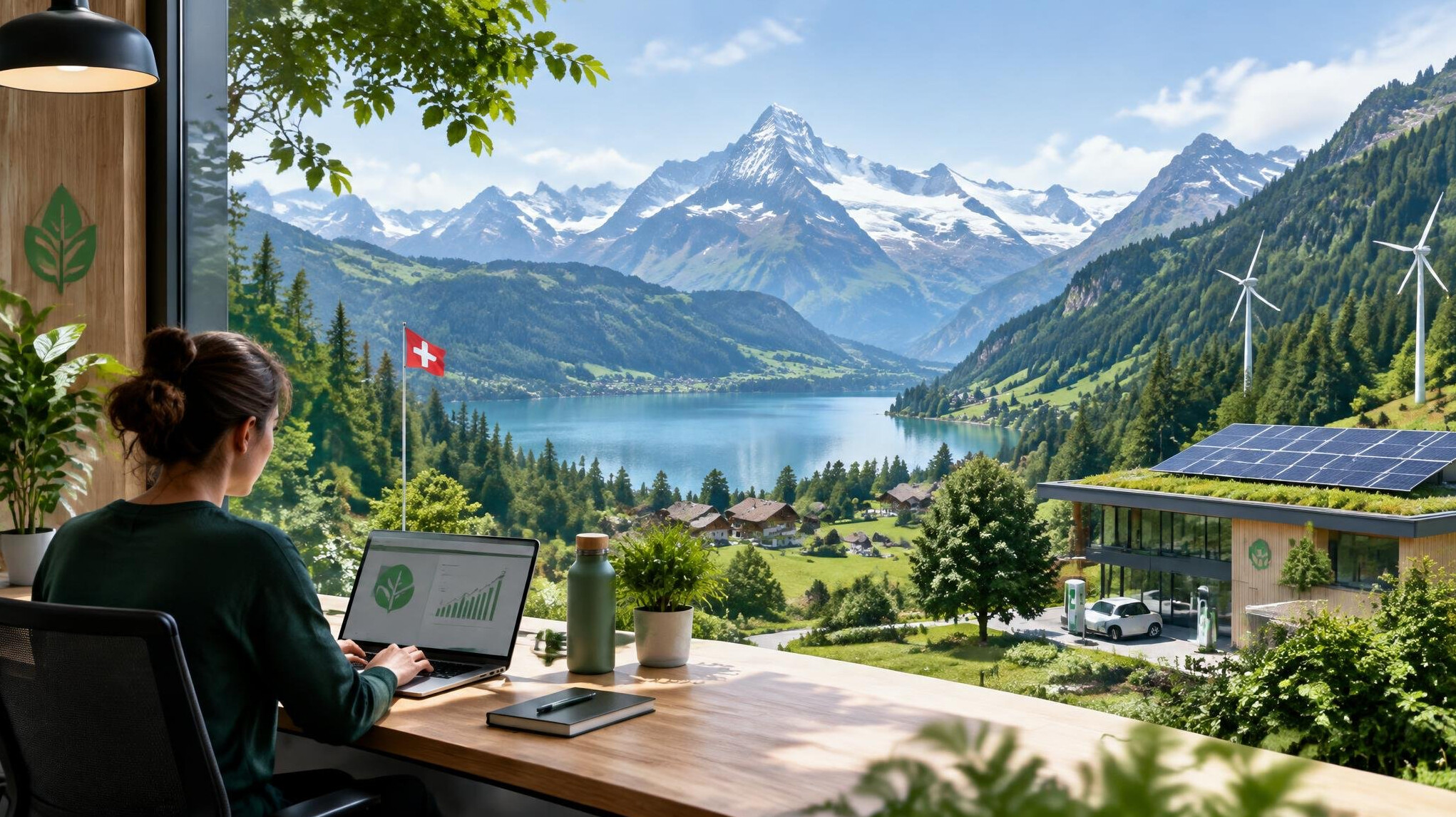 green swiss landscape