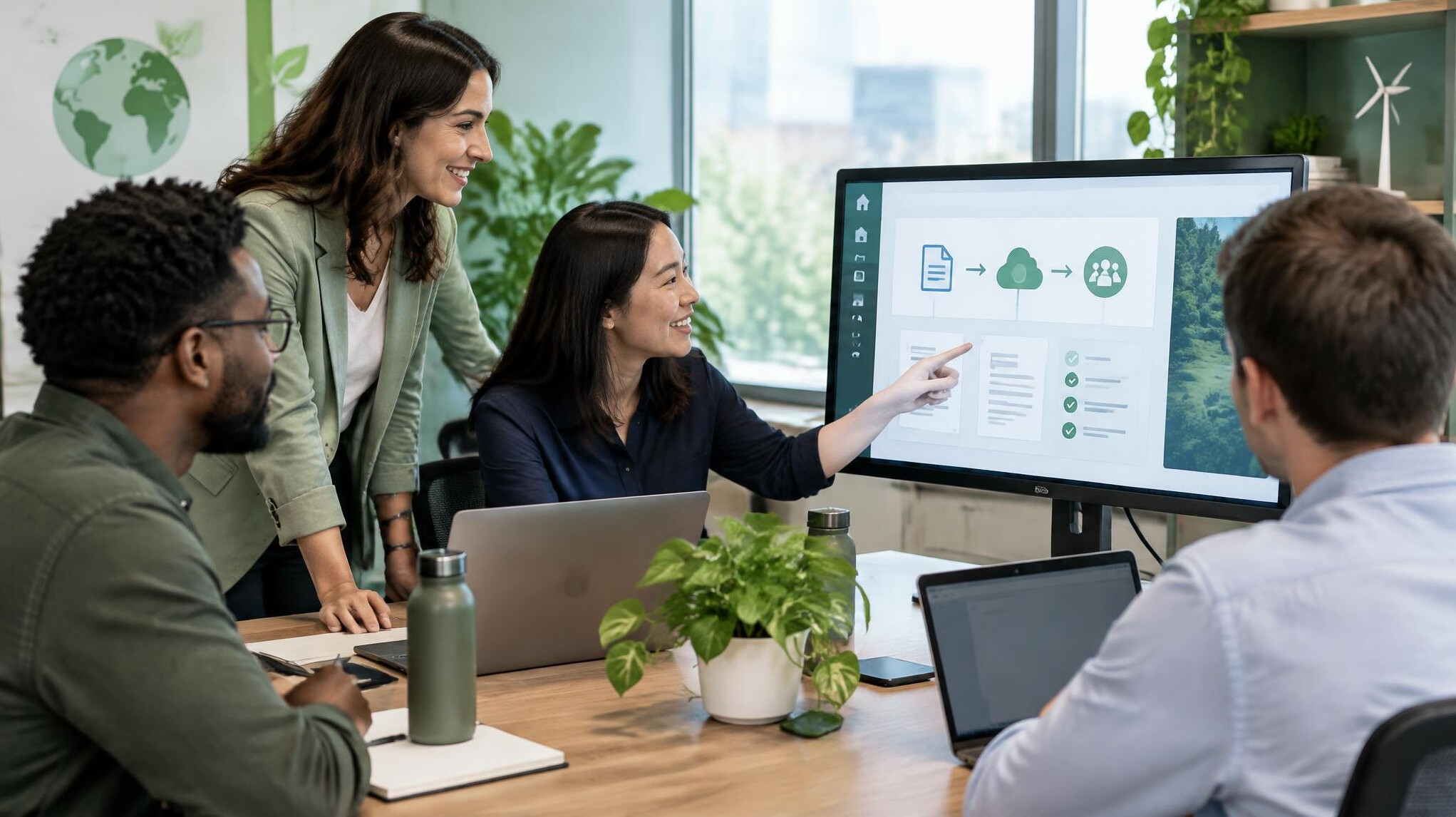 office workers collaborating